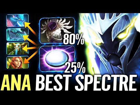 ANA SPECTRE Carry 105% DMG Reflect — Blade Mail + Aghanim Simple Build Counter Leshrac Dota 2 Pro