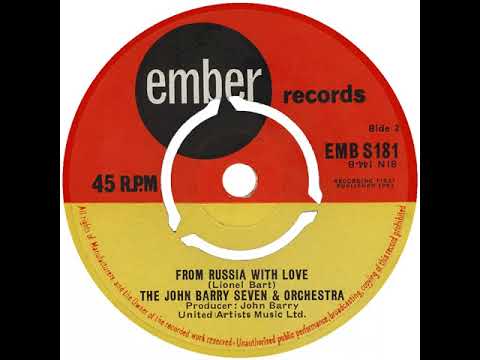 UK New Entry 1963 (253) The John Barry Seven & Orchestra - From Russia With Love