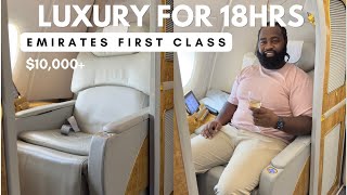 Flying FIRST CLASS to KENYA on Emirates A380!