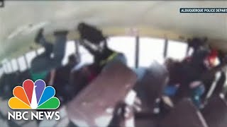 Watch: Video Shows Inside Of School Bus After Being Hit By Speeding Car