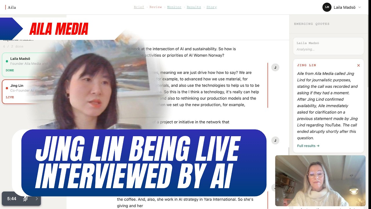 The same interview, as video