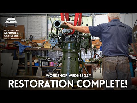 WORKSHOP WEDNESDAY: Imperial Japanese WWII Type 88 75mm Anti-Aircraft Restoration Project COMPLETE!