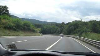 preview picture of video 'Road over ROMANIAN   CARPATHS mountains- mountain pass PERSANI'