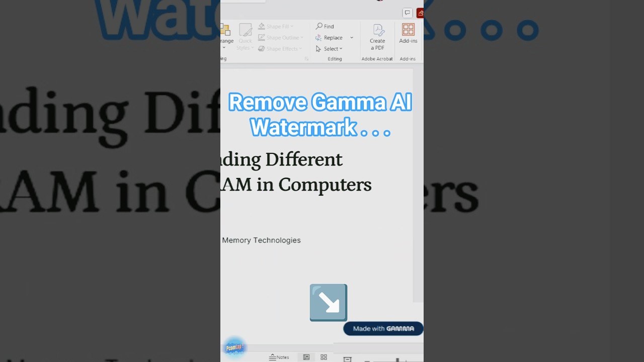🔥 Remove Gamma Watermark from PPT in 30 Seconds!