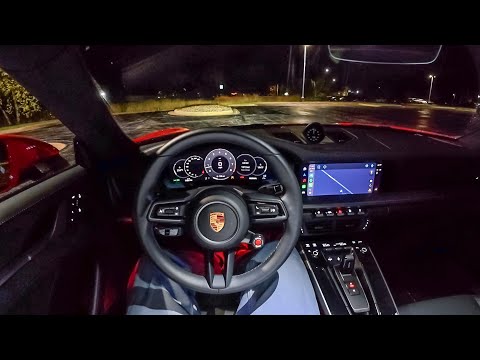 2025 Porsche 911 Carrera S - POV Night Drive (Binaural Audio)