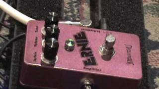 Video thumbnail for Skreddy Ernie Fuzz guitar effects pedal demo with SG & Dr Z MAZ by gearmanndude