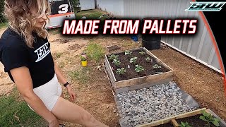 Logan's Garden: Her DIY Planters Made From Old Shipping Pallets!