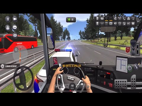 Police Car Crash!🔥🚌 Bus Simulator : Ultimate Multiplayer! Bus Wheels Games Android