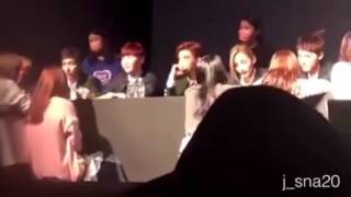 Angry Seventeen fan throws object at Joshua at a fan event