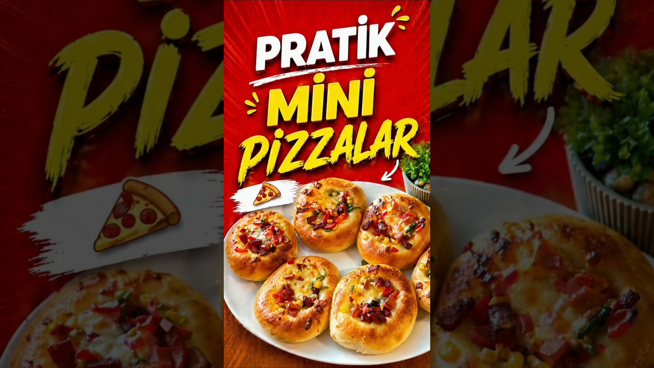 👩‍🍳 Mini Pizzas That Kids Will Love 🍕✨ #pinarcelikmutfagi #minipizza