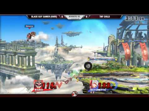 VS Weekly 3/30/17 - Winners R3 - BlackGuyGamer (Wario) vs. Child (Bayonetta) - Smash 4