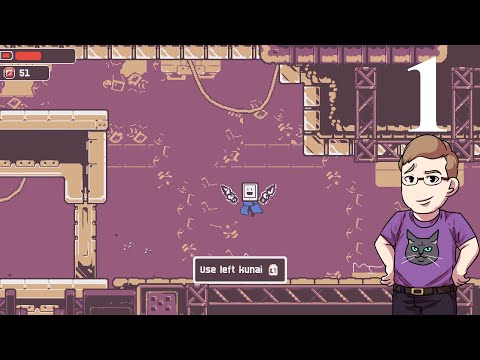 Let's Play Kunai (Blind) Part 1 - The Robotic Ninja Metroidvania!
