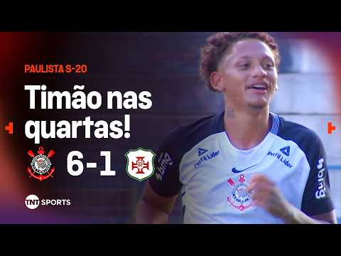 GOLAÇOS CLASSIFICAM OS FILHOS DO TERRÃO ÀS QUARTAS DO PAULISTÃO! CORINTHIANS 6X1 PORTUGUESA SANTISTA