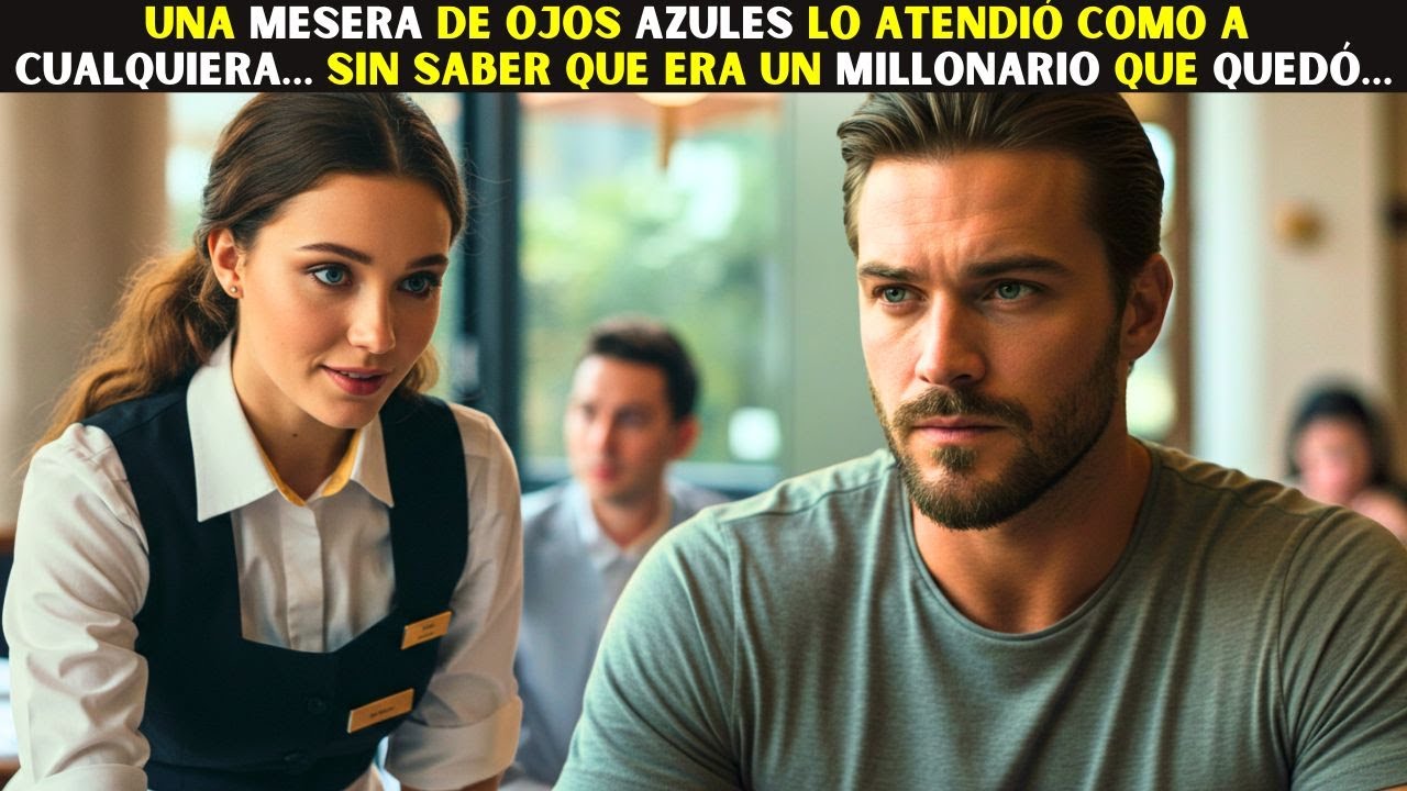 ❤️UNA MESERA DE OJOS AZULES LO ATENDIÓ COMO A CUALQUIERA… SIN SABER QUE ERA UN MILLONARIO QUE QUEDÓ…