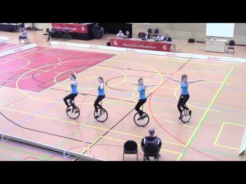 Deutsche Meisterschaft der Elite 2016 4er Einrad VfH Worms Goldmedaille