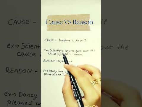 Cause VS Reason #english  #englishgrammarforbeginners  #ingles #gkbraintest  #grammar #learnenglish