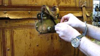 Interesting antique trunk lock