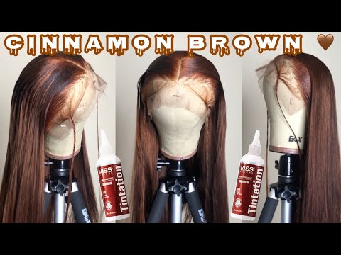 How to Dye Malaysian Lace Front Wig | feat. Kiss...