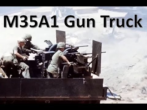 Vietnam Gun Truck in Action – M35A1 Quad .50 (1968-69)