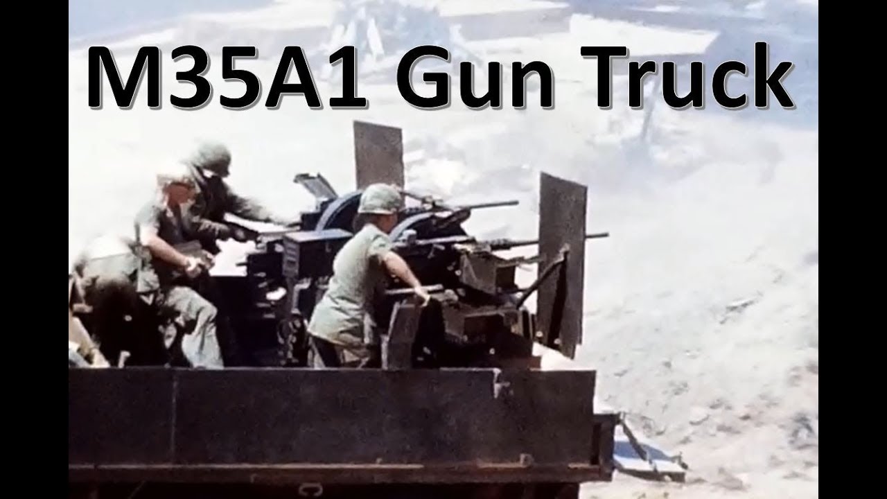 Vietnam Gun Truck in Action – M35A1 Quad .50 (1968-69)