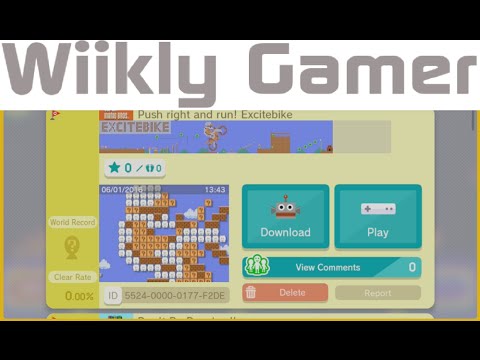 Super Mario Maker - Excitebike Level