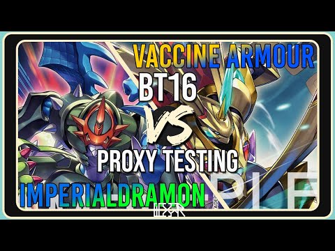 Imperialdramon vs Vaccine Armour [Digimon TCG BT16 Proxy Testing] Match Commentary