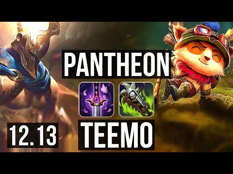 PANTHEON vs TEEMO (TOP) | 4.4M mastery, 11/2/12, 500+ games, Legendary | KR Diamond | 12.13