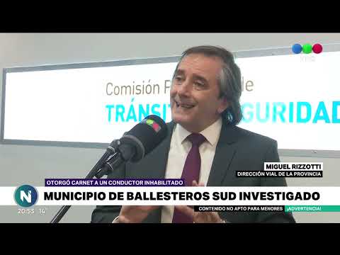 MUNICIPIO DE BALLESTEROS SUD INVESTIGADO POR ENTREGAR UN CARNET A UN CONDUCTOR INHABILITADO