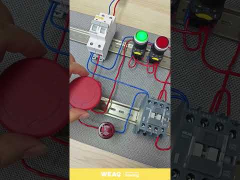 Wiring the Emergency Stop Button: Power Cutoff, Contactor, and Alarm.