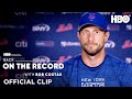 The New York Met's Max Scherzer On Pitching In The MLB | Back on the Record with Bob Costas | HBO