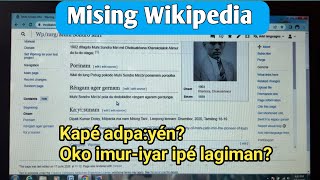 Kapé adpa:yén, Photo, References kapé biyén? // Mising Wikipedia// Mising Wikime