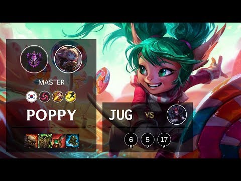Poppy Jungle vs Elise - KR Master Patch 10.7