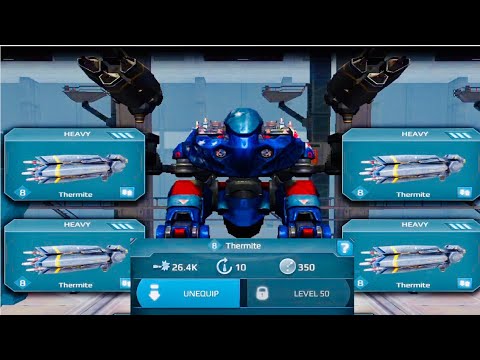 War Robots Test Server [3.6] New Heavy Aphids THERMITE  🚀 GAMEPLAY !
