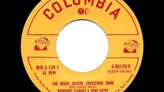 Gene Autry & Rosemary Clooney - The Night Before Christmas Song