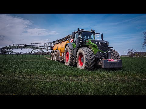 Fendt 1038 Vario mit Veenhuis Güllefass und New Holland T7 200 (4K) | #fendt #fendtpower