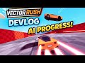 Twin Stick Drifting VECTOR RUSH AI Progress