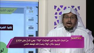 صورة المحاضرة 24 - أدوات الشرط غير الجازمة - اللغة العربية - المستوى الرابع - د. عبد الله المسملي