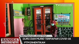 Guru Positif Covid-19, PTM di SDN Kebonsari Kota Pasuruan Dihentikan