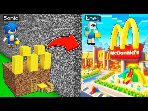 FAKİR BEBEK SONİC VS ZENGİN ENES MCDONALDS KAPIŞMASI ⚠️ Minecraft