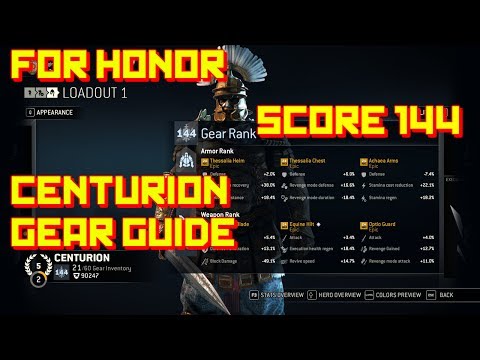For Honor: 144 gear score Centurion [Gear Guide]