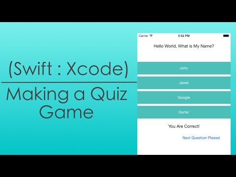 Making a Quiz Game (Swift : Xcode)