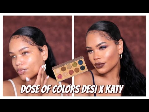 Sultry Blue Smokey Eye + Vampy Lip Using New Dose of Colors Desi x Katy Collection | Arnell Armon