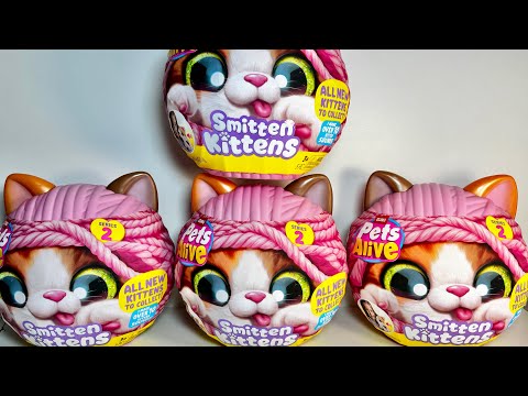 NEW Smitten Kittens Series 2 Zuru Pets Alive unboxing ASMR NO TALKING