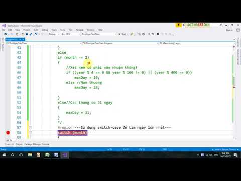 VD14 - Sử dụng câu lệnh Switch thay IF