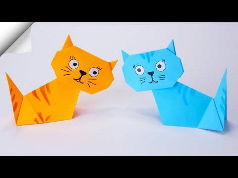 Cute Paper CAT Moving paper toys Paper crafts