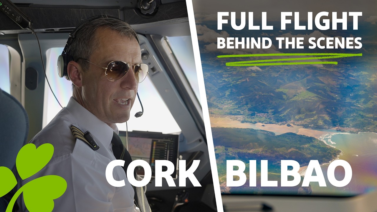 Airbus A320 Full Behind The Scenes 4K | Cork to Bilbao Inaugural | Aer Lingus