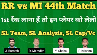 rr vs mi dream11 team | rajasthan vs mumbai dream11 team prediction | dream11 team of today match