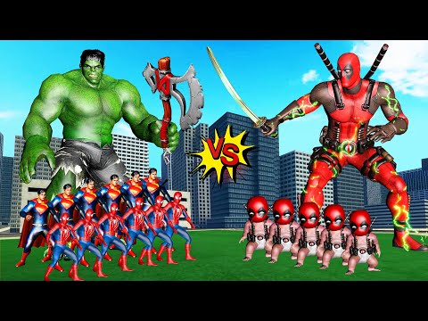 Team HULK & SPIDER-MAN VS Evolution Of DEADPOOL | LIVE ACTION STORY
