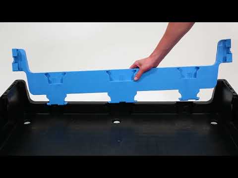 MAGNUM Optimum Box - inklapbare palletbox - 1200 x 800 mm - met 2 laadkleppen