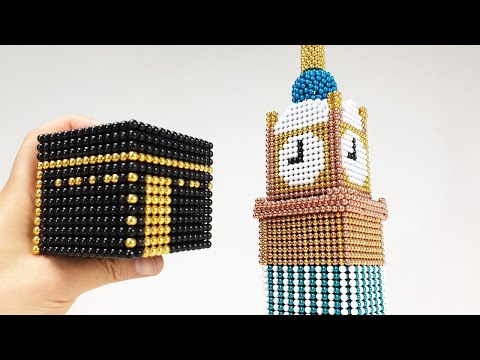 Makkah Royal Clock Tower out of Magnetic Balls | Magnetic Games